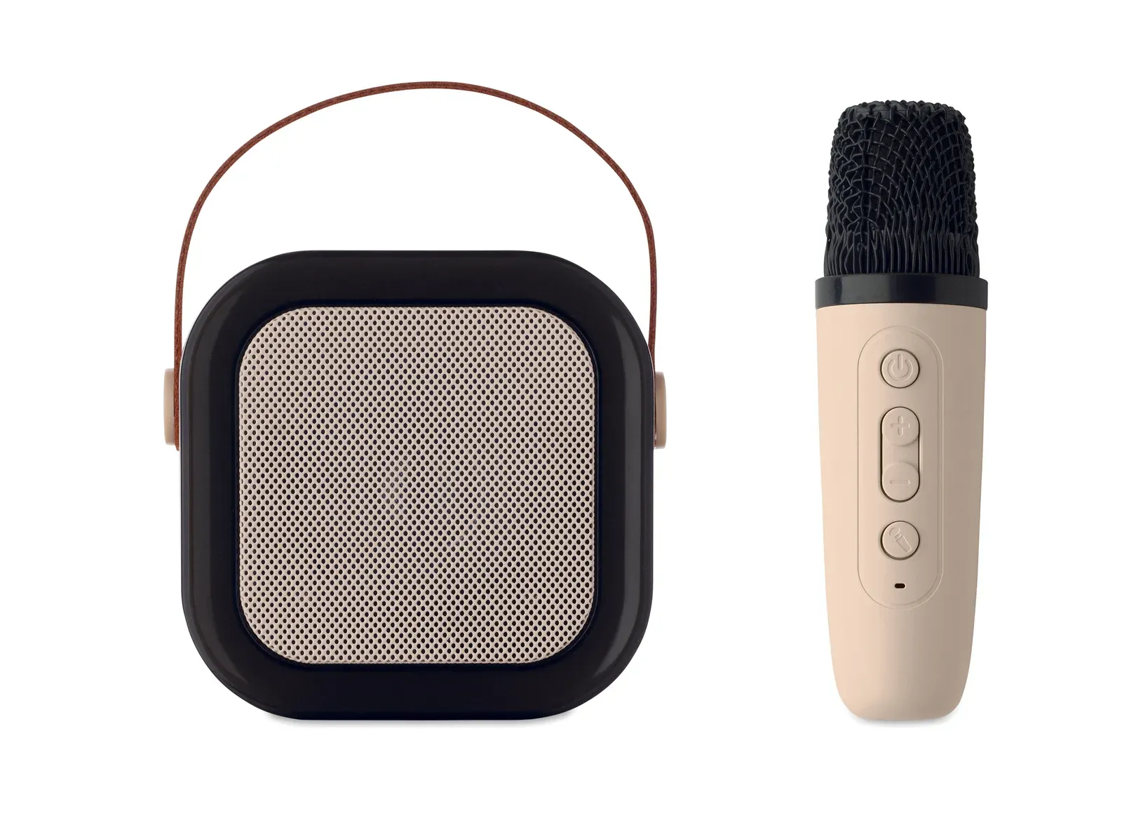 Karaset+ Karaoke Speaker Set – 5W with LED Light & Microphone — Beige
