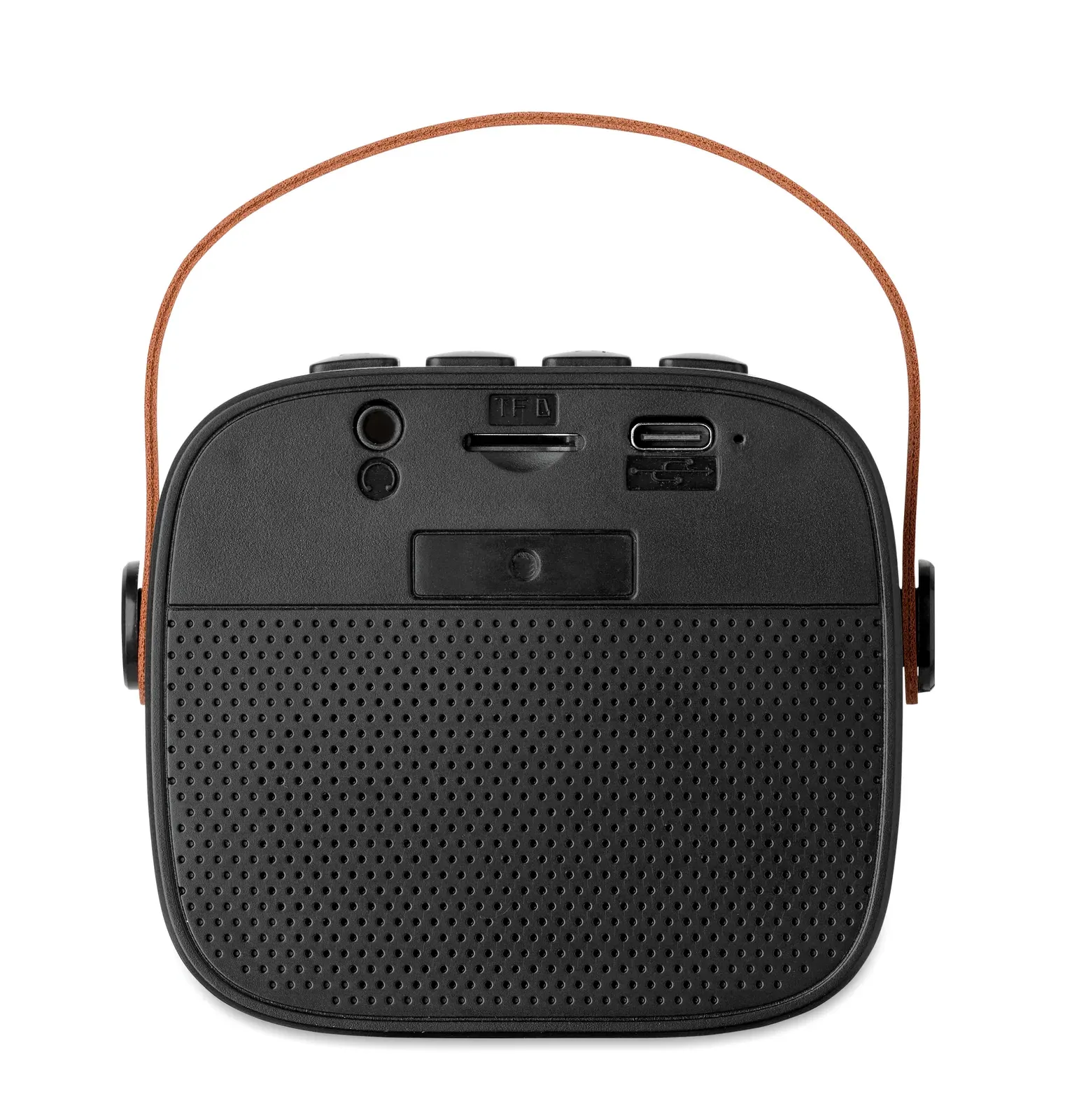 Karaseta 5.0 Wireless Speaker – Recycled ABS with PU Handle — Black
