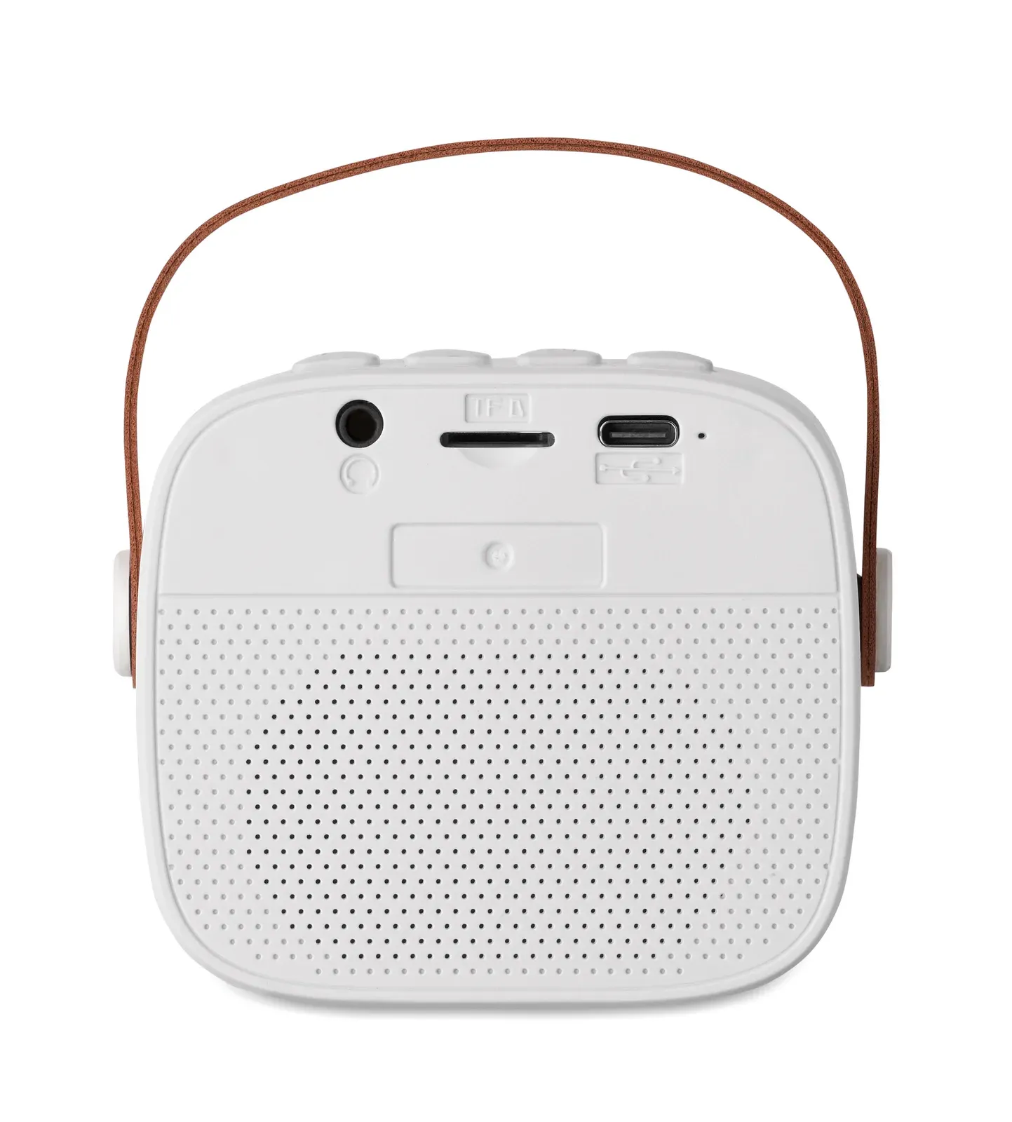 Karaseta 5.0 Wireless Speaker – Recycled ABS with PU Handle — White