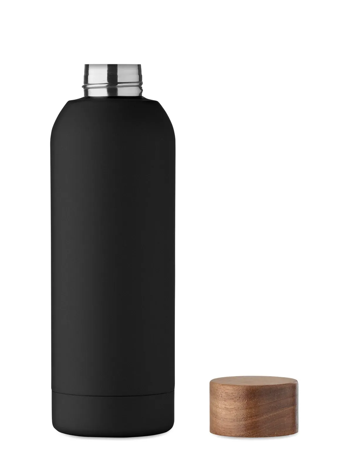 Geiser – Single Wall Bottle in Recycled Stainless Steel (90% Recycled Stainless Steel and 10% Stainless Steel) — Black
