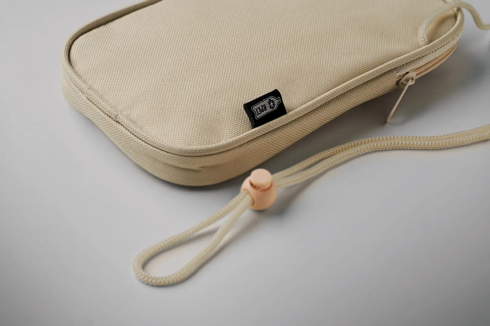 RPET Pouch Korovin Pouch with 600d RPET 12,5X2X20 cm MO2675 Pouch — Beige