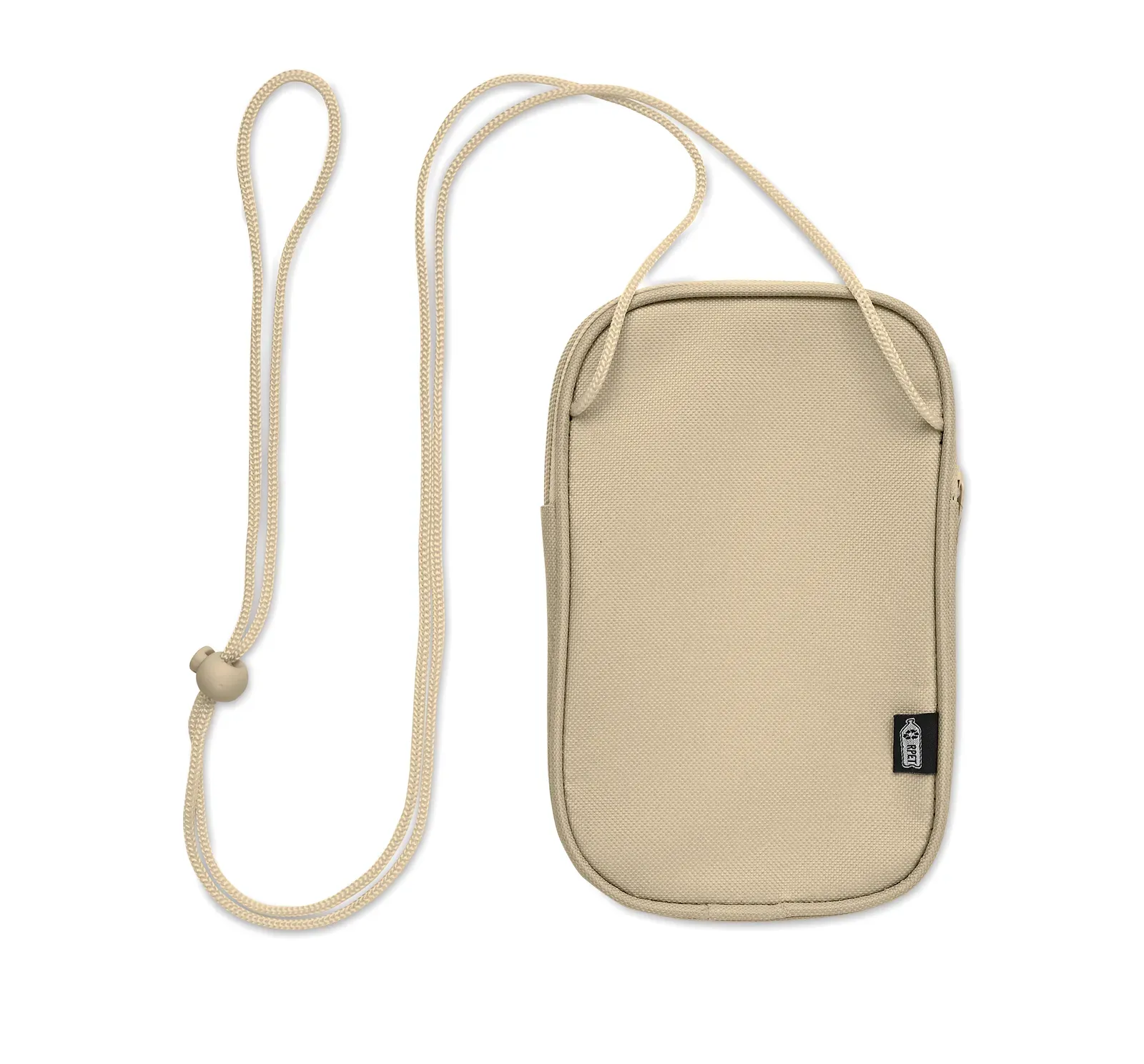 RPET Pouch Korovin Pouch with 600d RPET 12,5X2X20 cm MO2675 Pouch — Beige