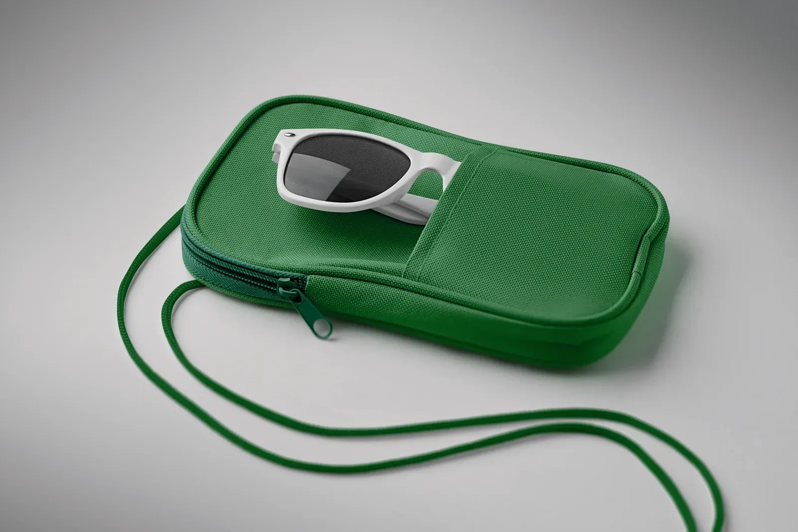 RPET Pouch Korovin Pouch with 600d RPET 12,5X2X20 cm MO2675 Pouch — Green