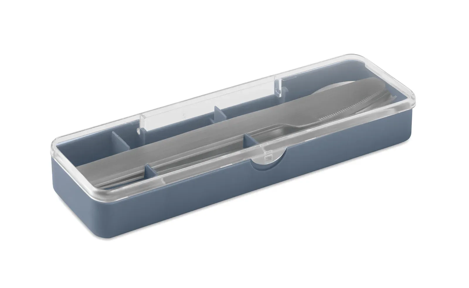 Mesteck – Stainless Steel Cutlery Set with PP Case; This Set Includes a Fork, Knife and Spoon — Petrol