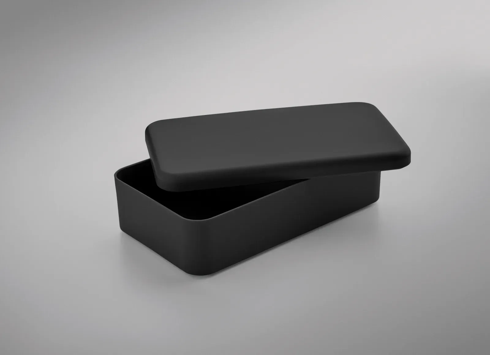 Bruss – PP Lunch Box, Side Buckles and an Airtight Lid — Black