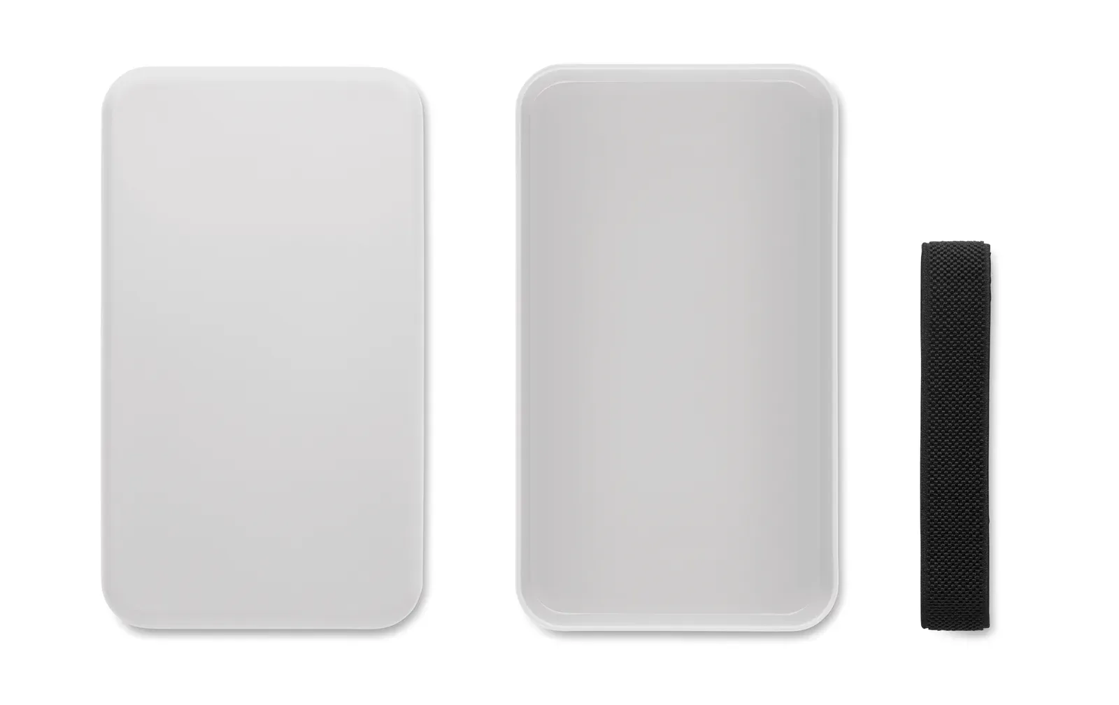 Bruss – PP Lunch Box, Side Buckles and an Airtight Lid — White