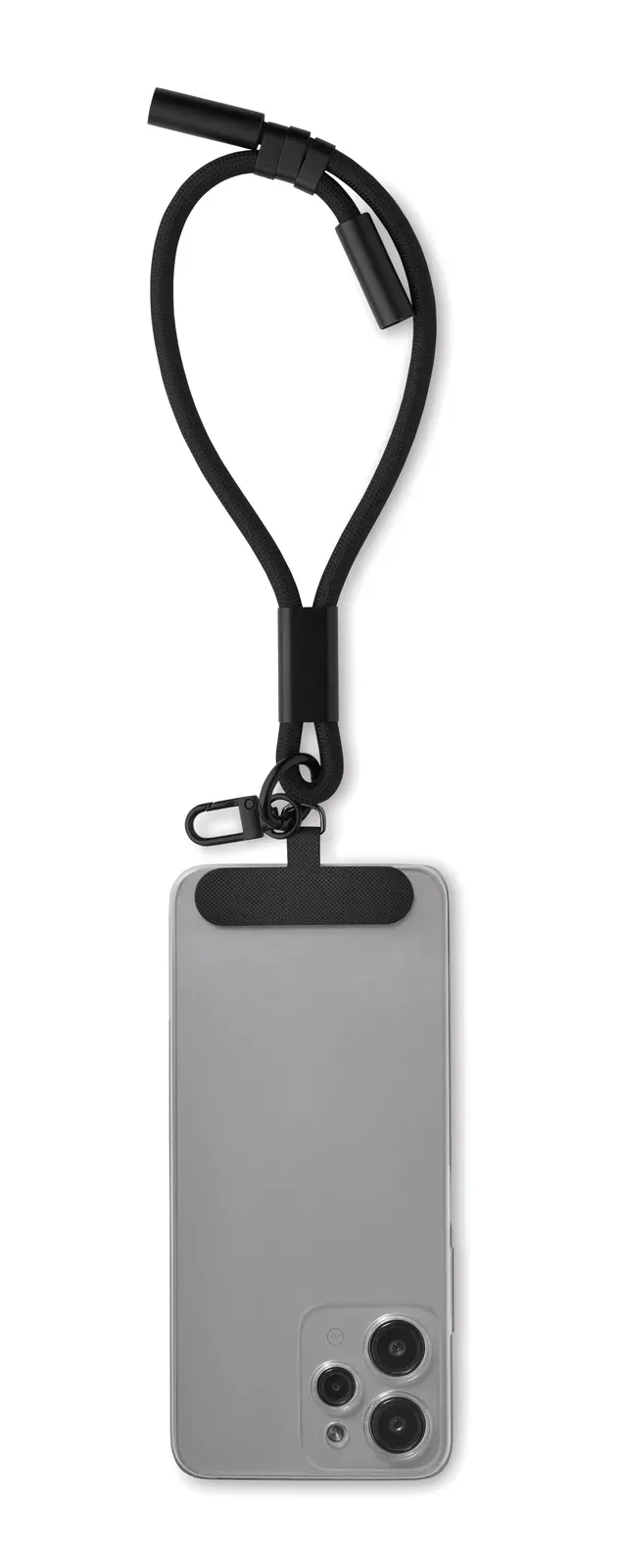 Vrist 60W Wristband Charging Cable – RPET with Key Clip — Black