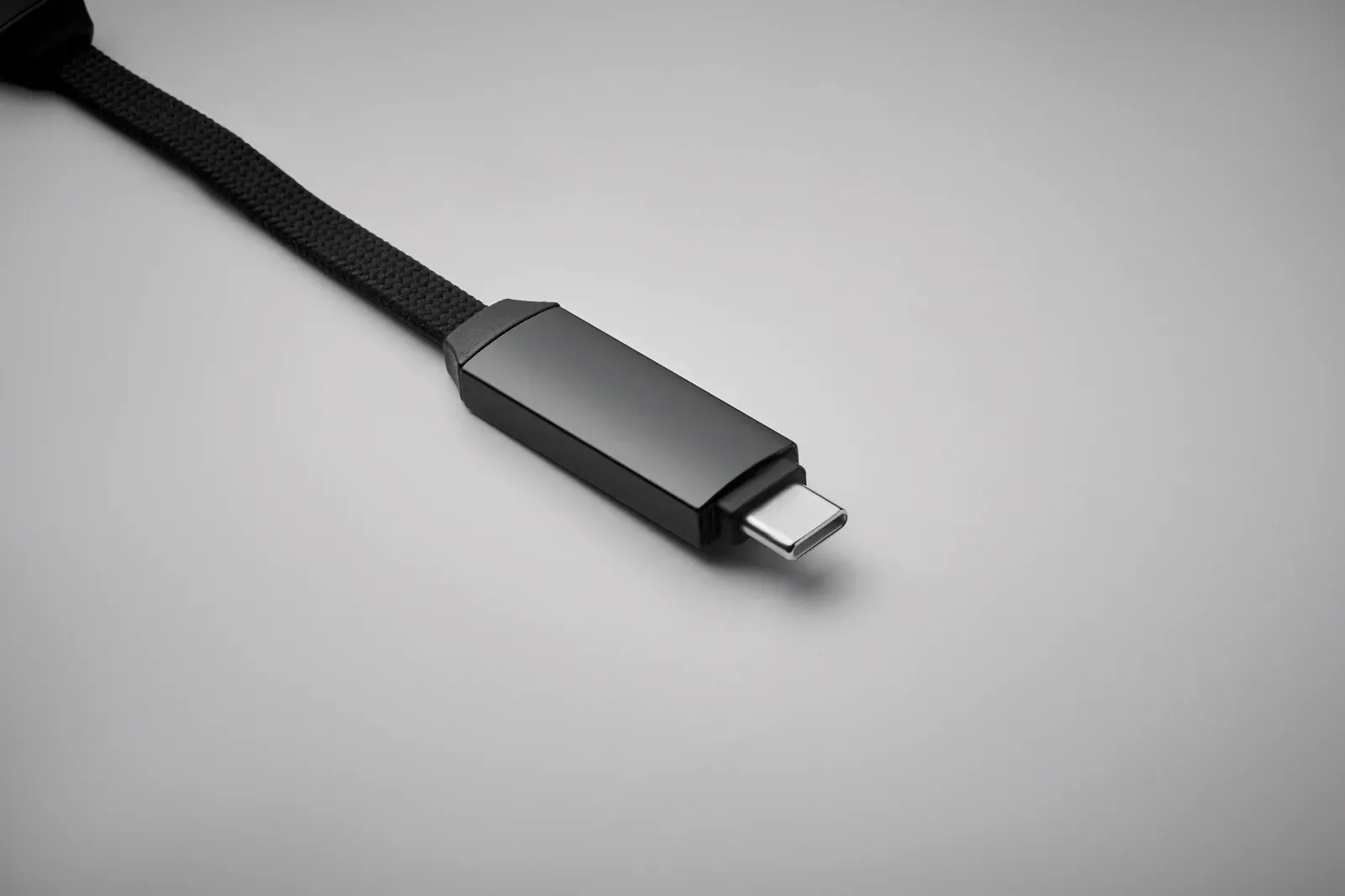 Keysto 60W Charging Cable Keyring – LED Power Display — Black