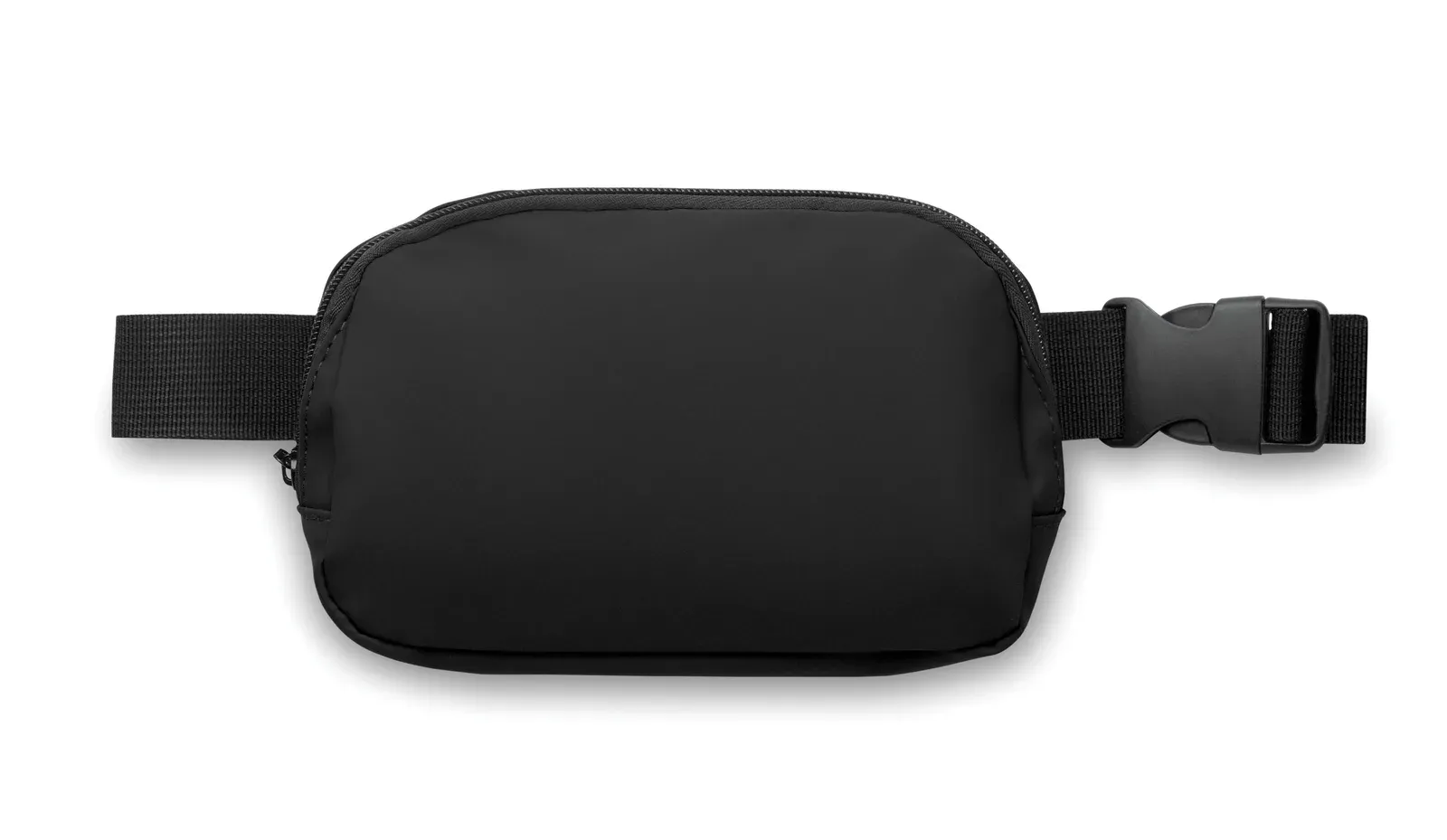 RPET Waist Bag Korovin Waist with Zippered Pocket 22X5X15 cm — Black
