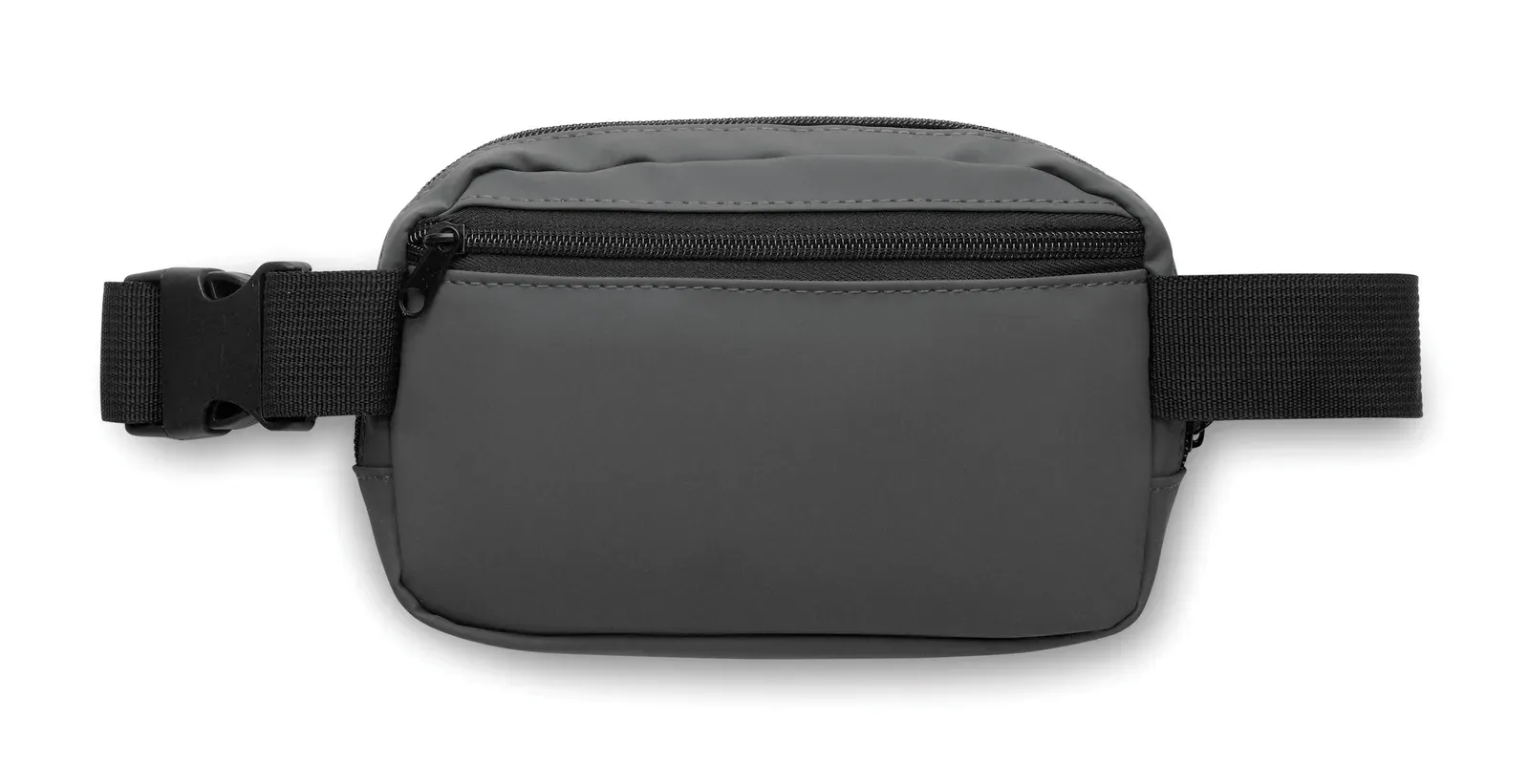RPET Waist Bag Korovin Waist with Zippered Pocket 22X5X15 cm — Stone Grey