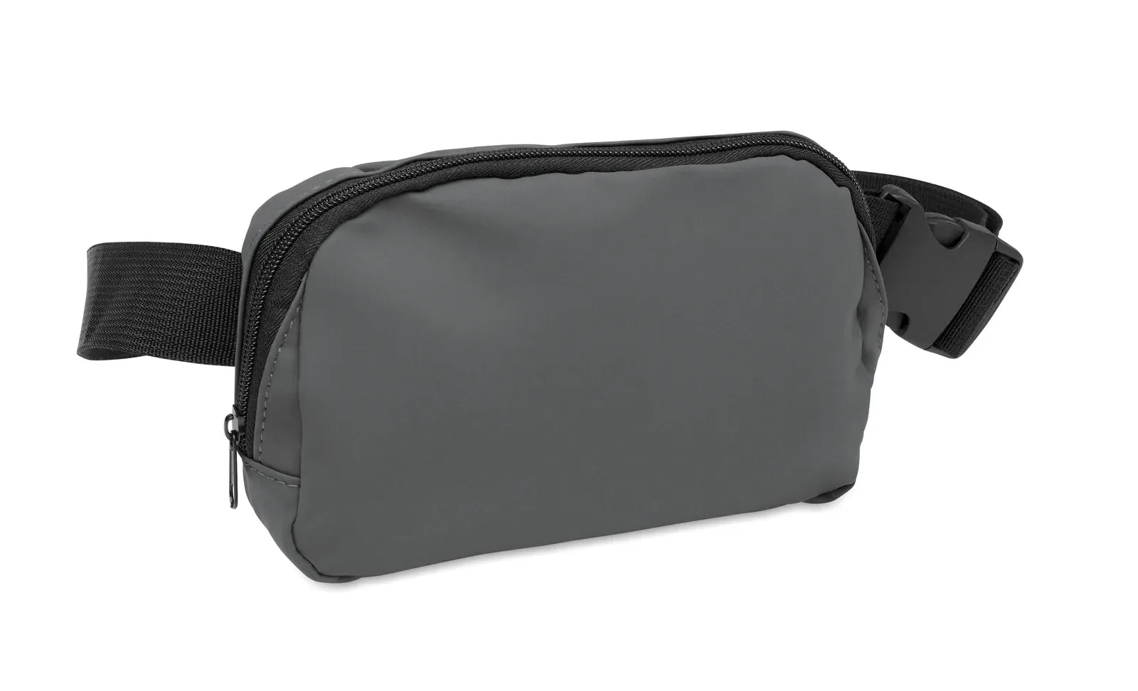 RPET Waist Bag Korovin Waist with Zippered Pocket 22X5X15 cm — Stone Grey