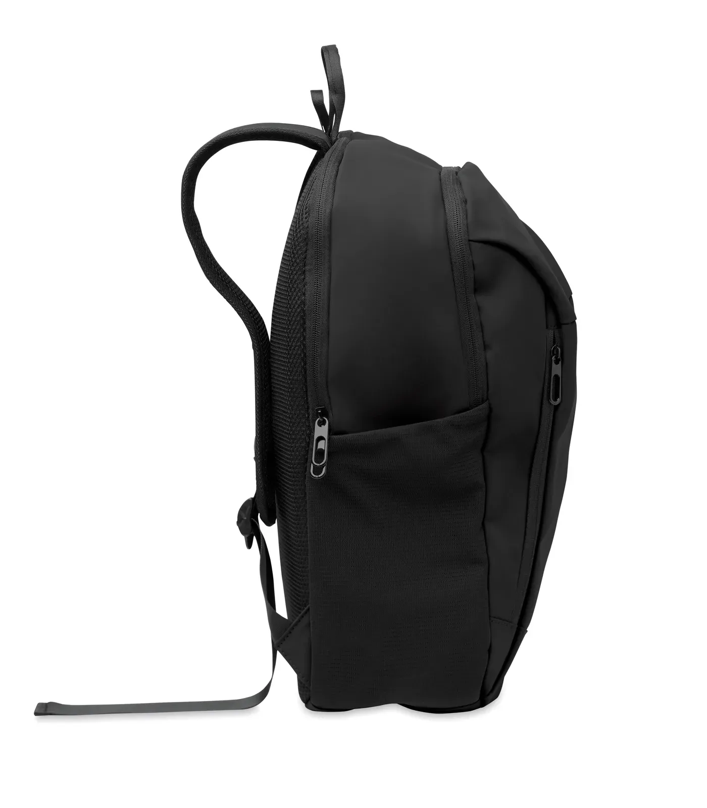 RPET Laptop Backpack Korovin with Zippered Pocket 43,5X15X30 cm — Black