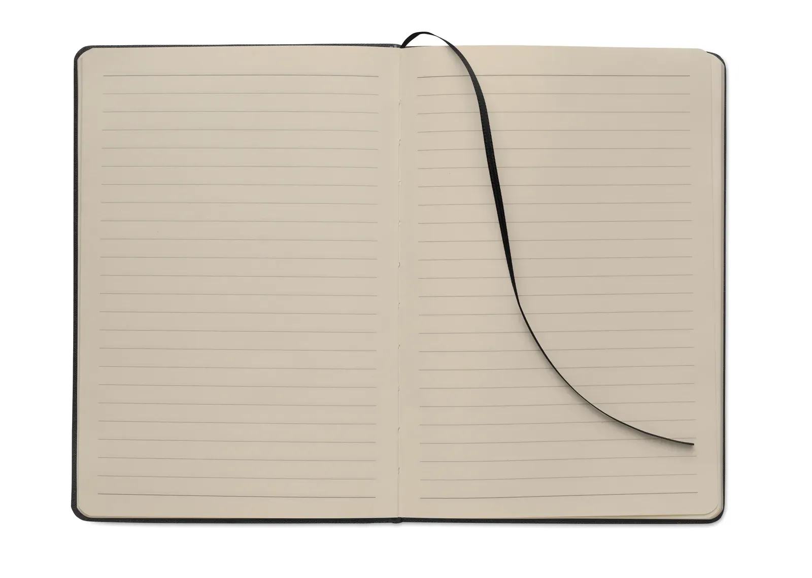 Rinbook A5 RPET Notebook with Phone Stand – 192-Page Refill & Integrated 2-in-1 Pen — Black