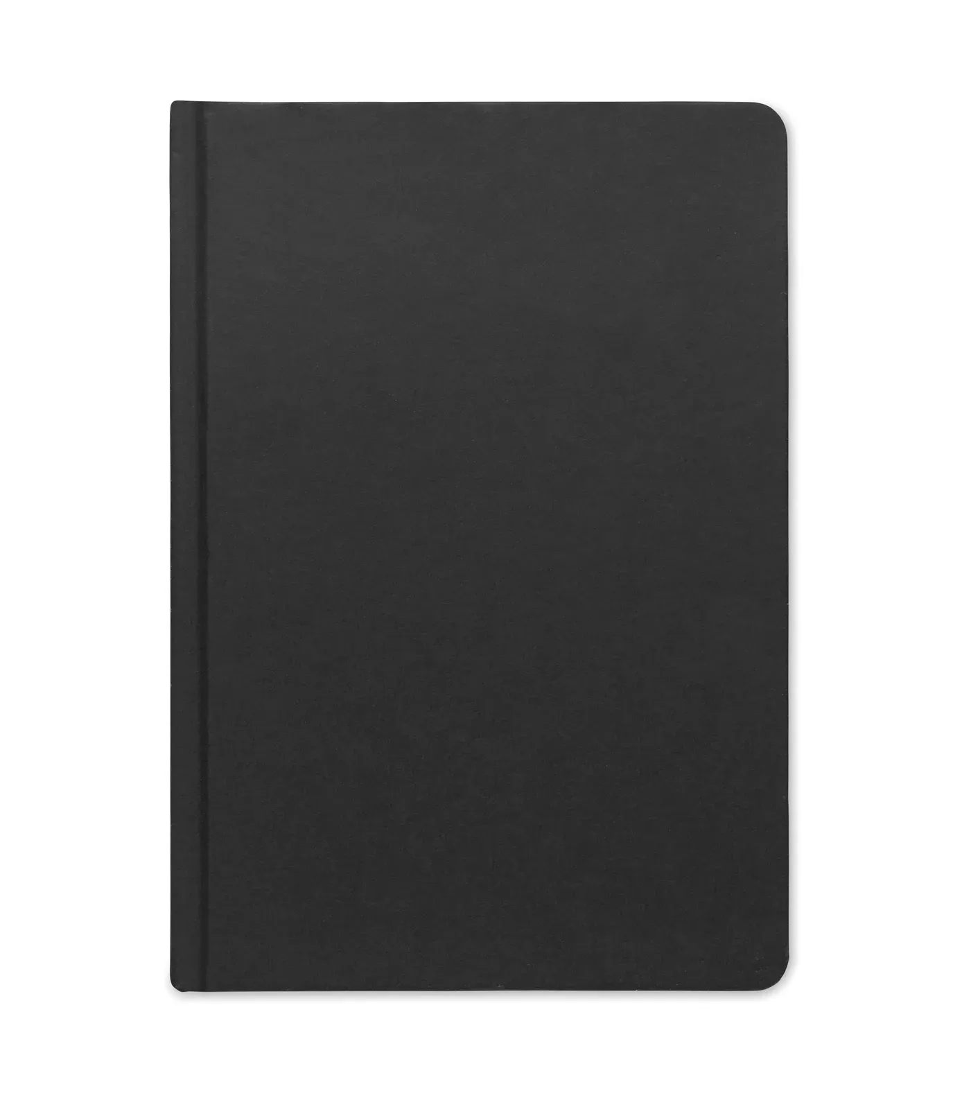 Sugar A5 Sugarcane Fibre Notebook – 160-Page Lined Eco Refill, PLA Hard Cover — Black