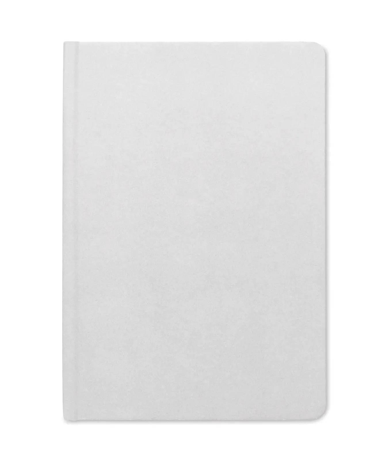 Sugar A5 Sugarcane Fibre Notebook – 160-Page Lined Eco Refill, PLA Hard Cover — White