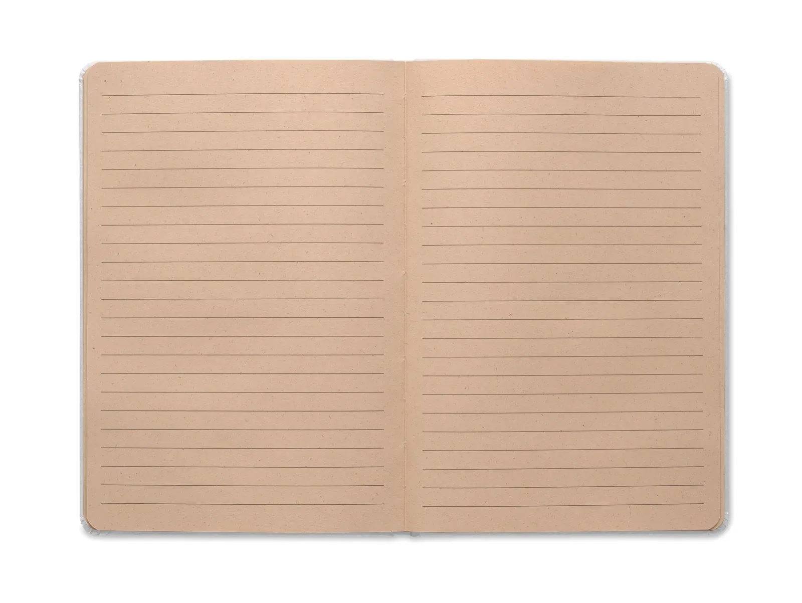 Sugar A5 Sugarcane Fibre Notebook – 160-Page Lined Eco Refill, PLA Hard Cover — White