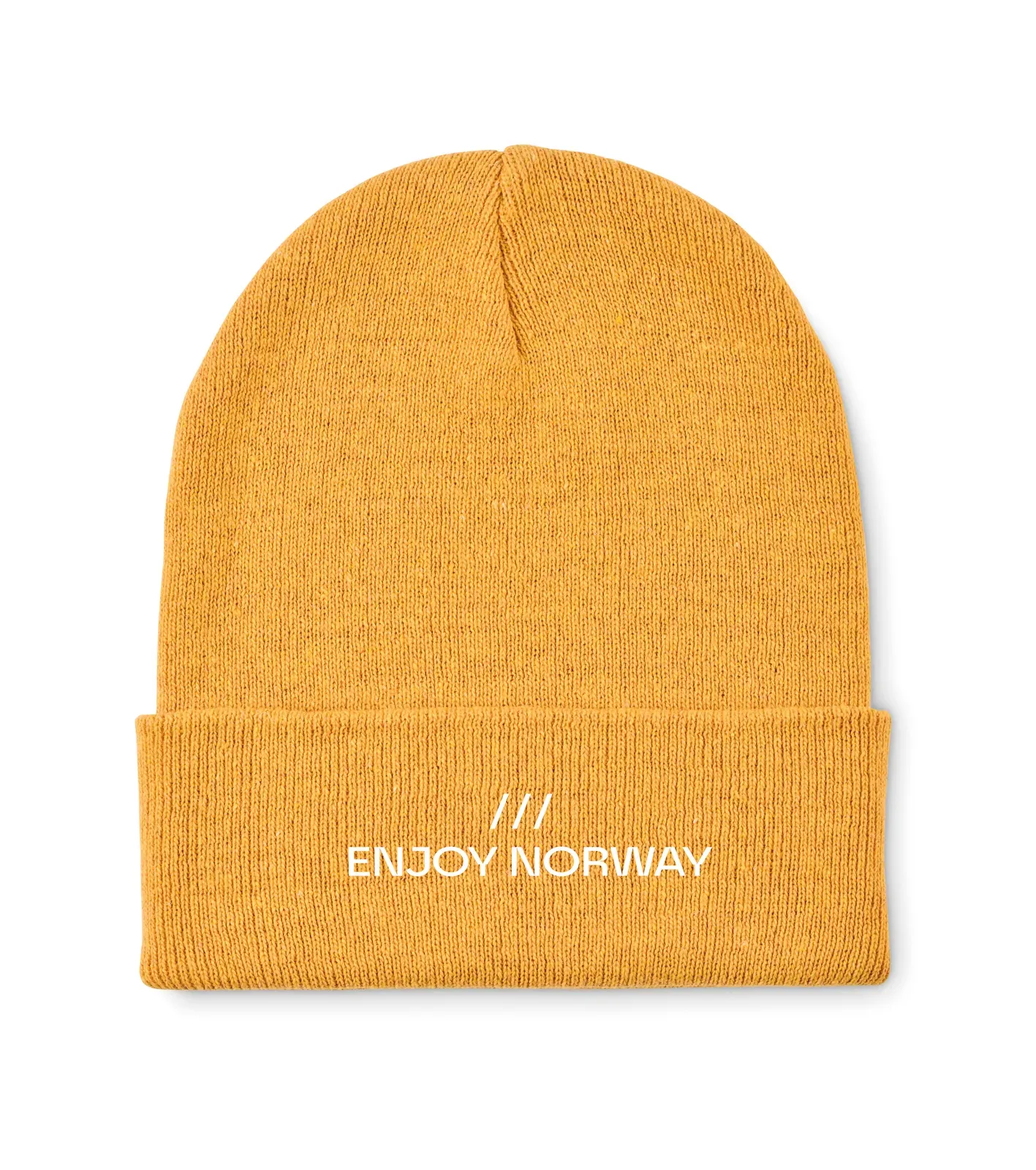 Beanix Stretch Knitted Beanie — Yellow
