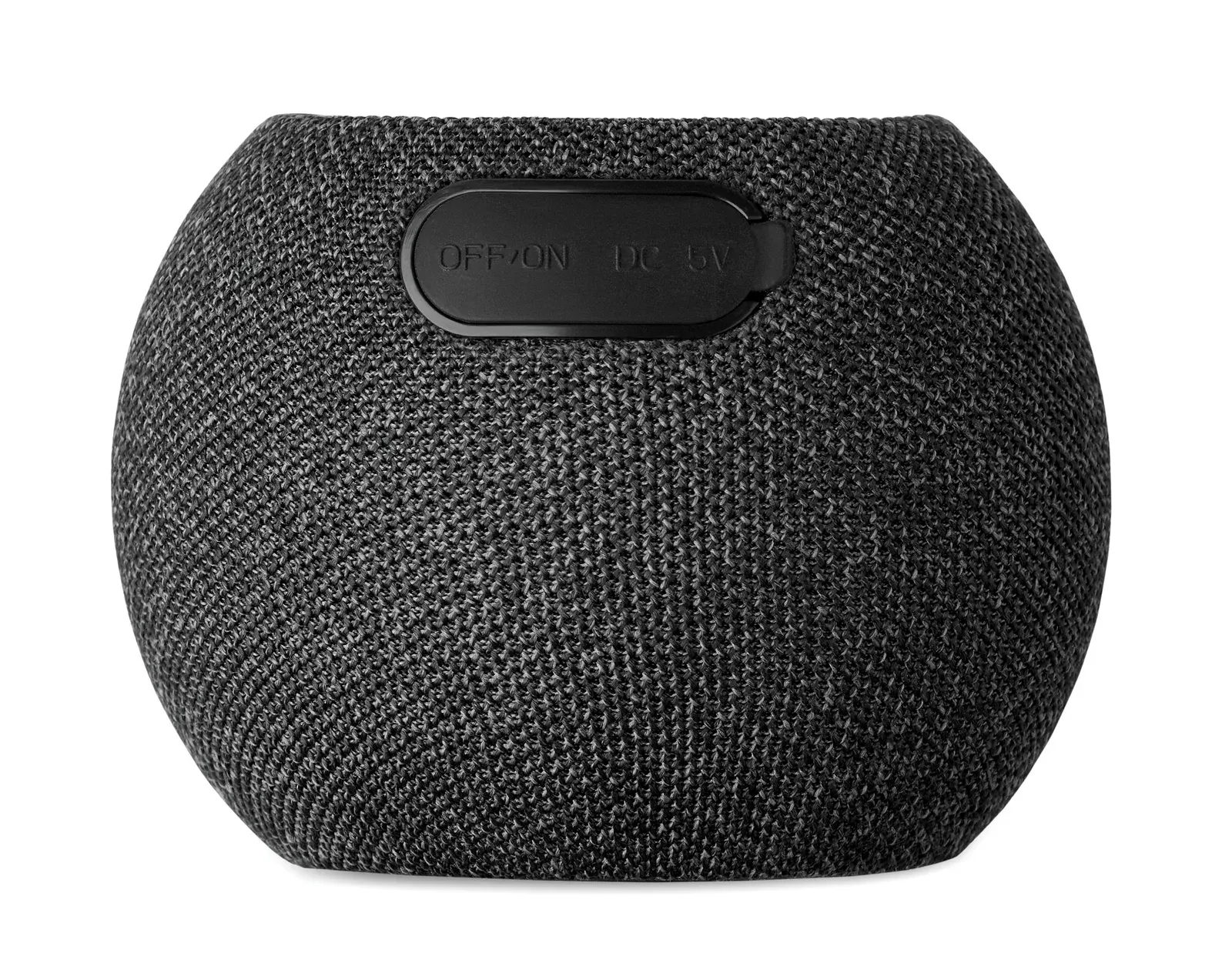 Listoo 5.0 Wireless Speaker with 15W Charging – ABS & RPET Fabric — Black