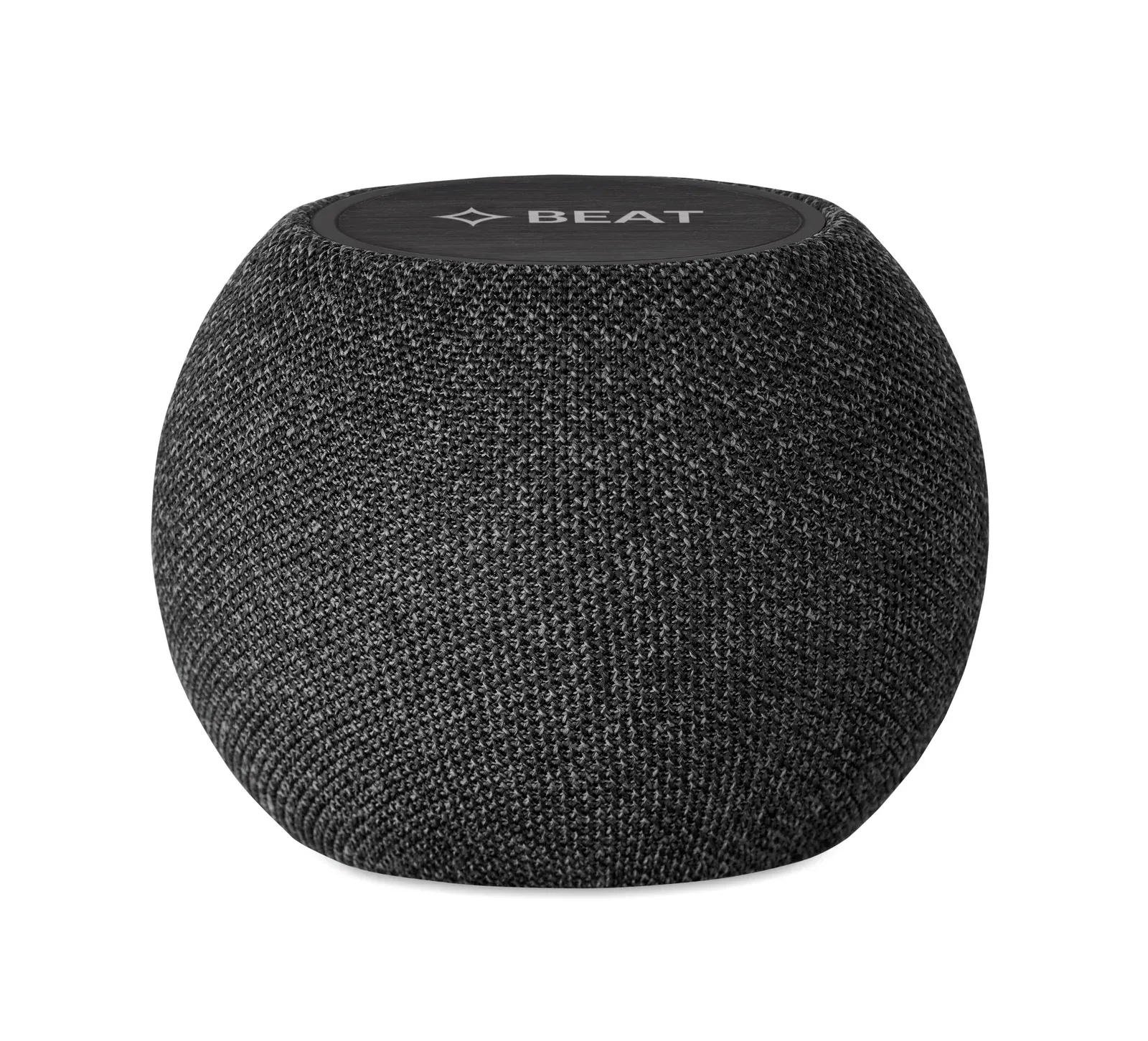 Listoo 5.0 Wireless Speaker with 15W Charging – ABS & RPET Fabric — Black