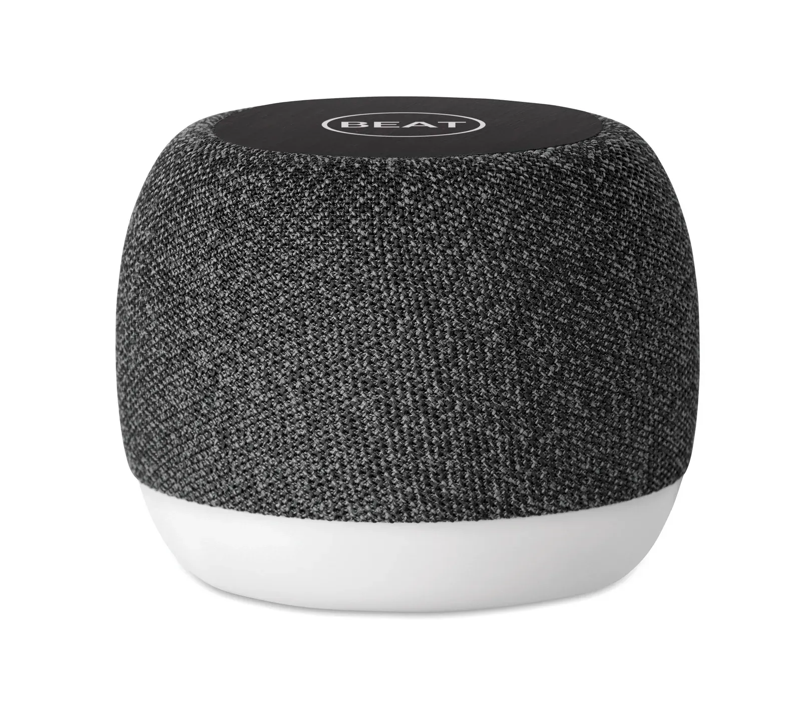 Listoo+ 5.0 Wireless Speaker with 15W Charging – Bamboo Detail & Mood Light — Black