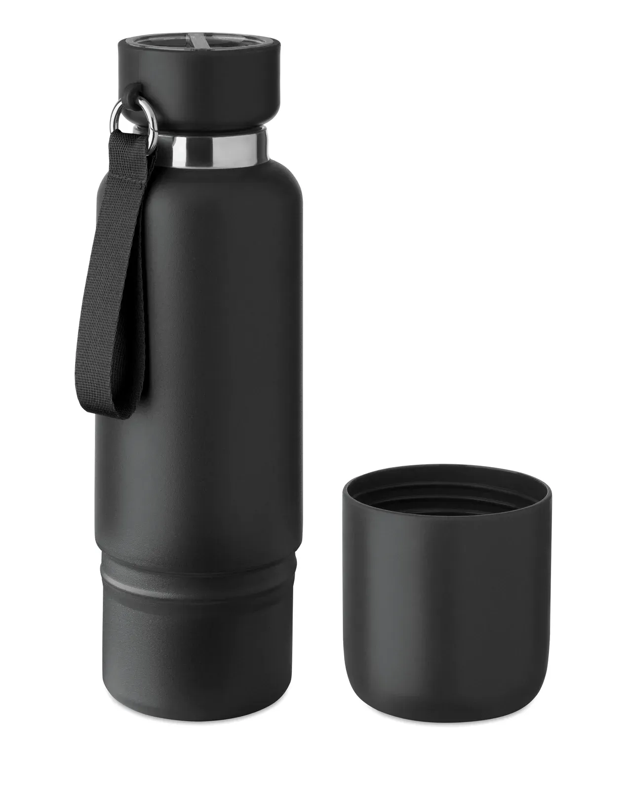 Noeka – Double Wall Insulated Bottle in 90% Recycled Stainless Steel and 10% Stainless Steel — Black