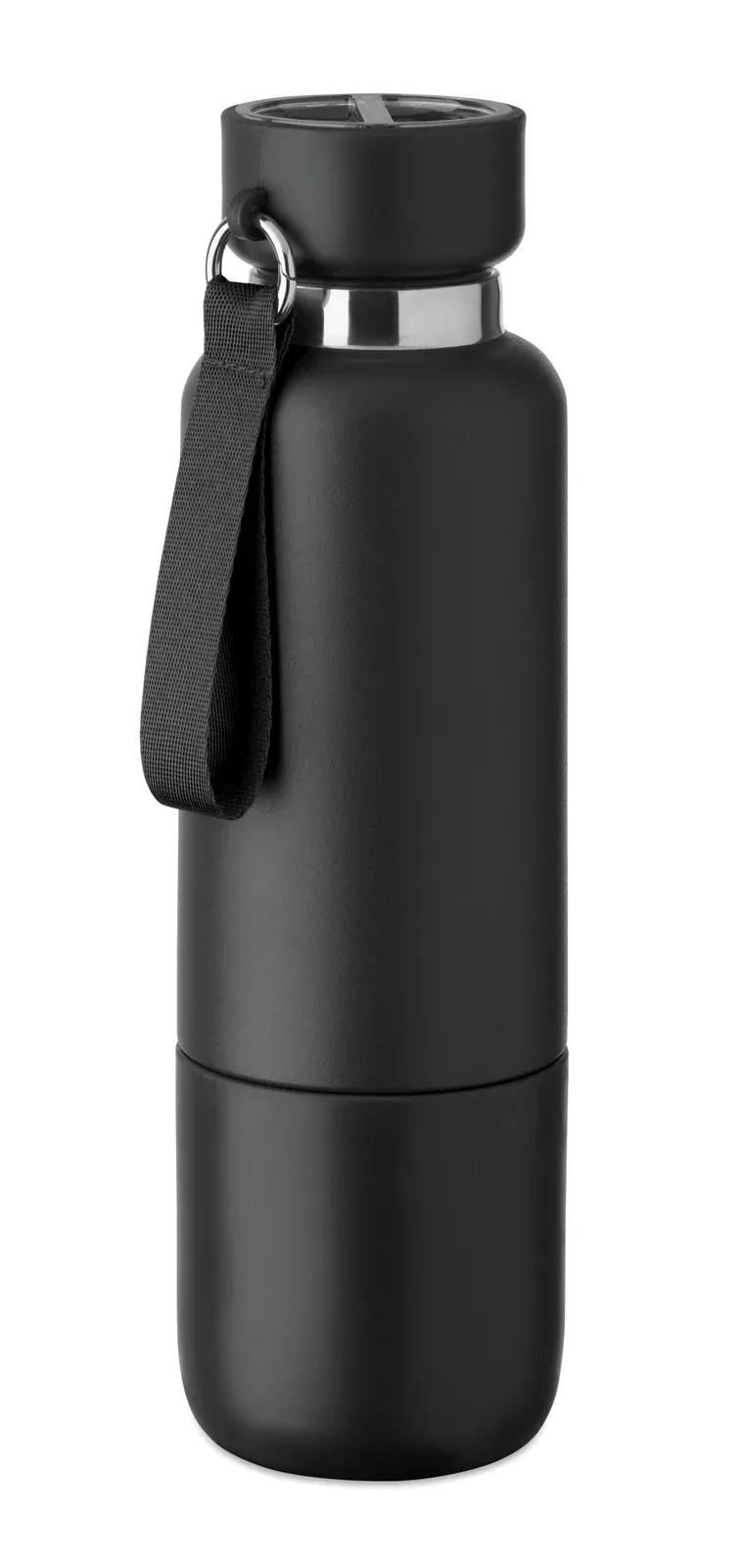 Noeka – Double Wall Insulated Bottle in 90% Recycled Stainless Steel and 10% Stainless Steel — Black
