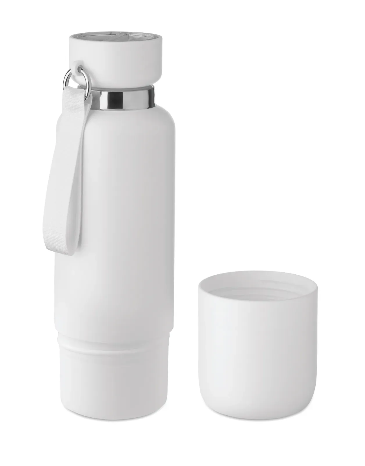 Noeka – Double Wall Insulated Bottle in 90% Recycled Stainless Steel and 10% Stainless Steel — White