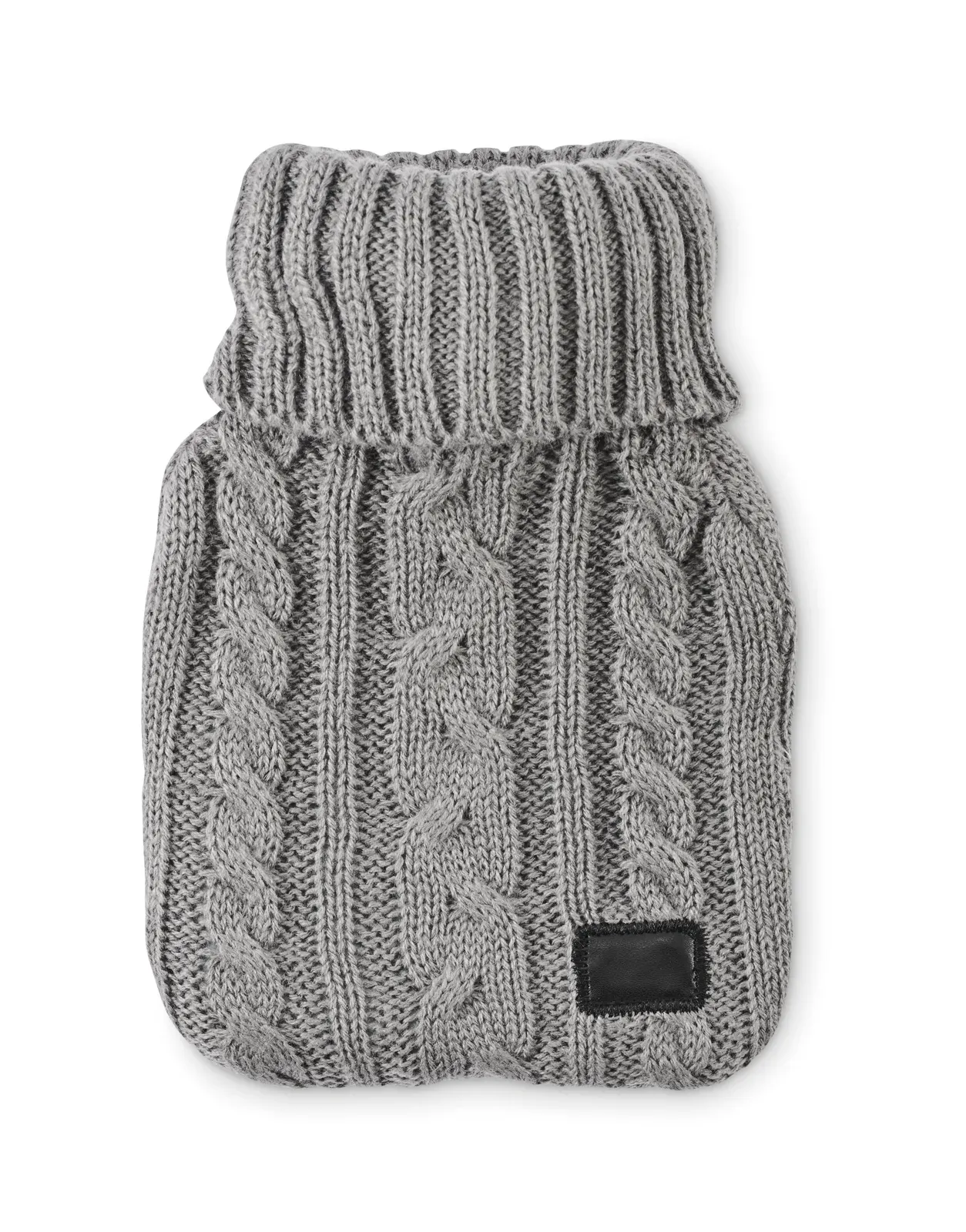 Toasty Hot Water Bottle Knitted Pouch 400ml 12x27cm — Grey