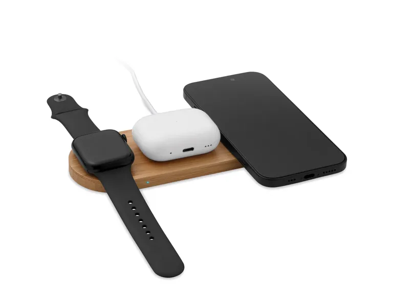Recpad 15W Charging Station – Bamboo Case & Phone Stand