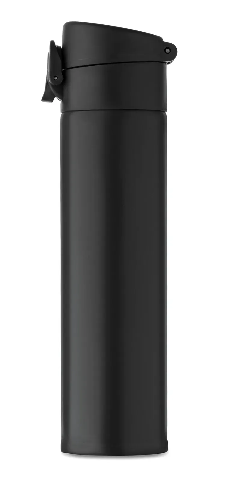 Bots – Double Wall Drinking Bottle in Recycled Stainless Steel (90% Recycled Stainless Steel and 10% Stainless Steel) — Black