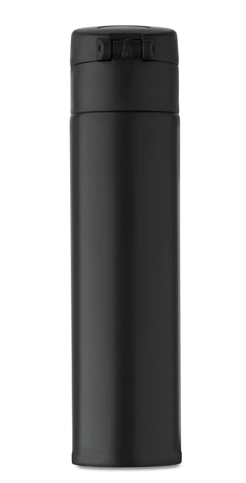 Bots – Double Wall Drinking Bottle in Recycled Stainless Steel (90% Recycled Stainless Steel and 10% Stainless Steel) — Black