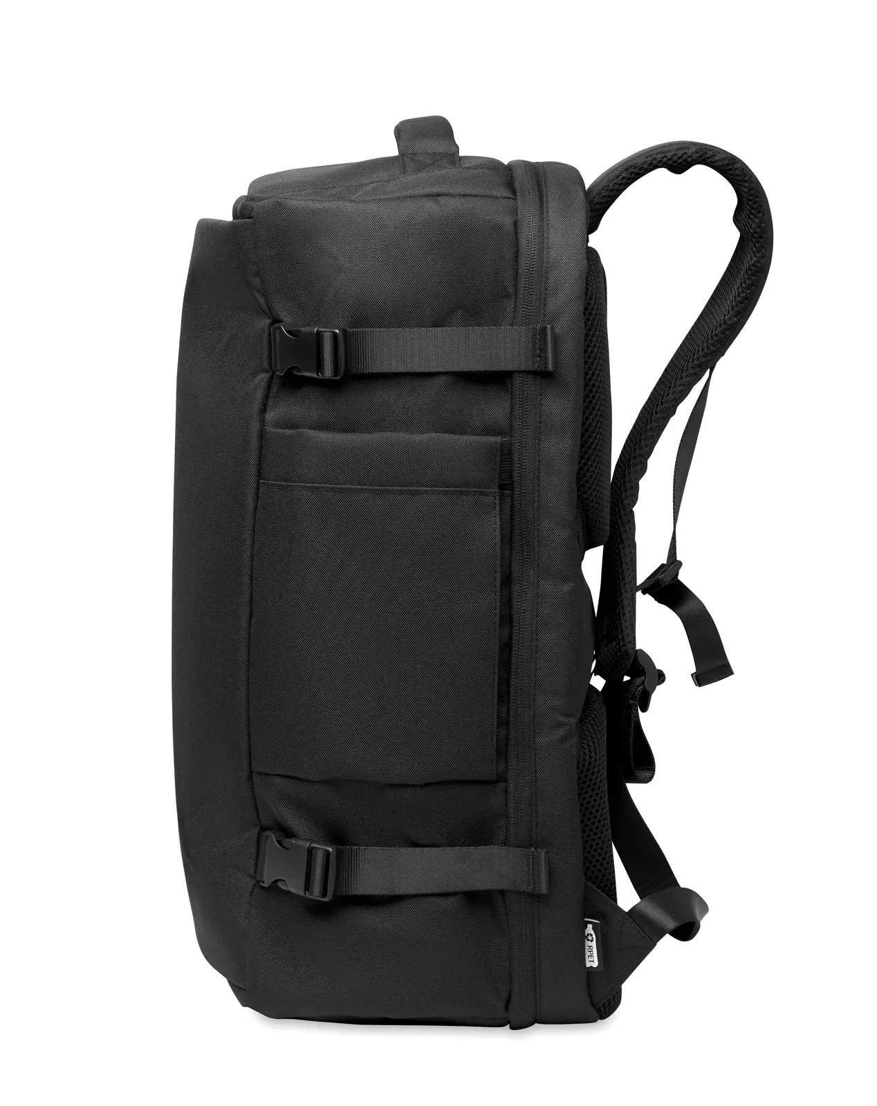 RPET Laptop Backpack Namur with Tablet Storage 34X23X52 cm MO2738 — Black