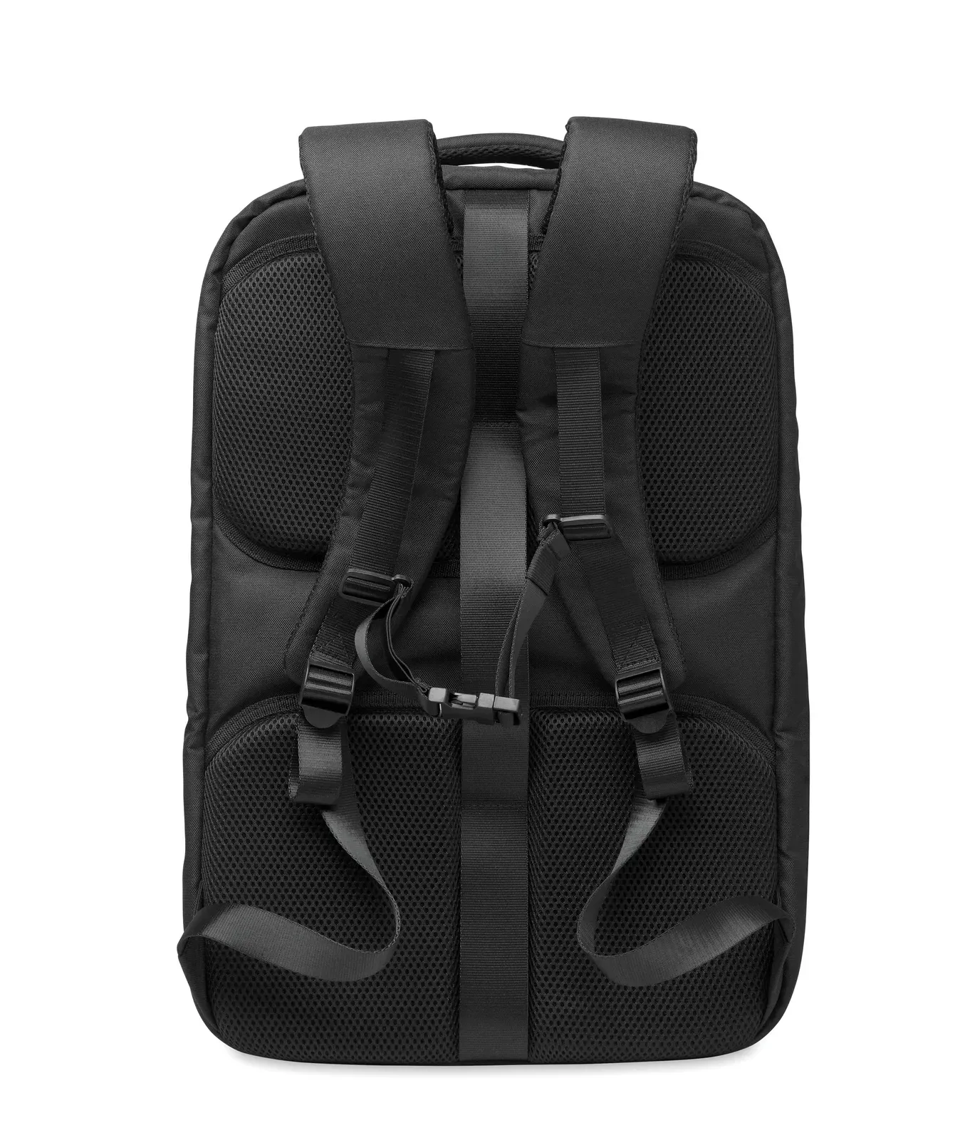 RPET Laptop Backpack Namur with Tablet Storage 34X23X52 cm MO2738 — Black