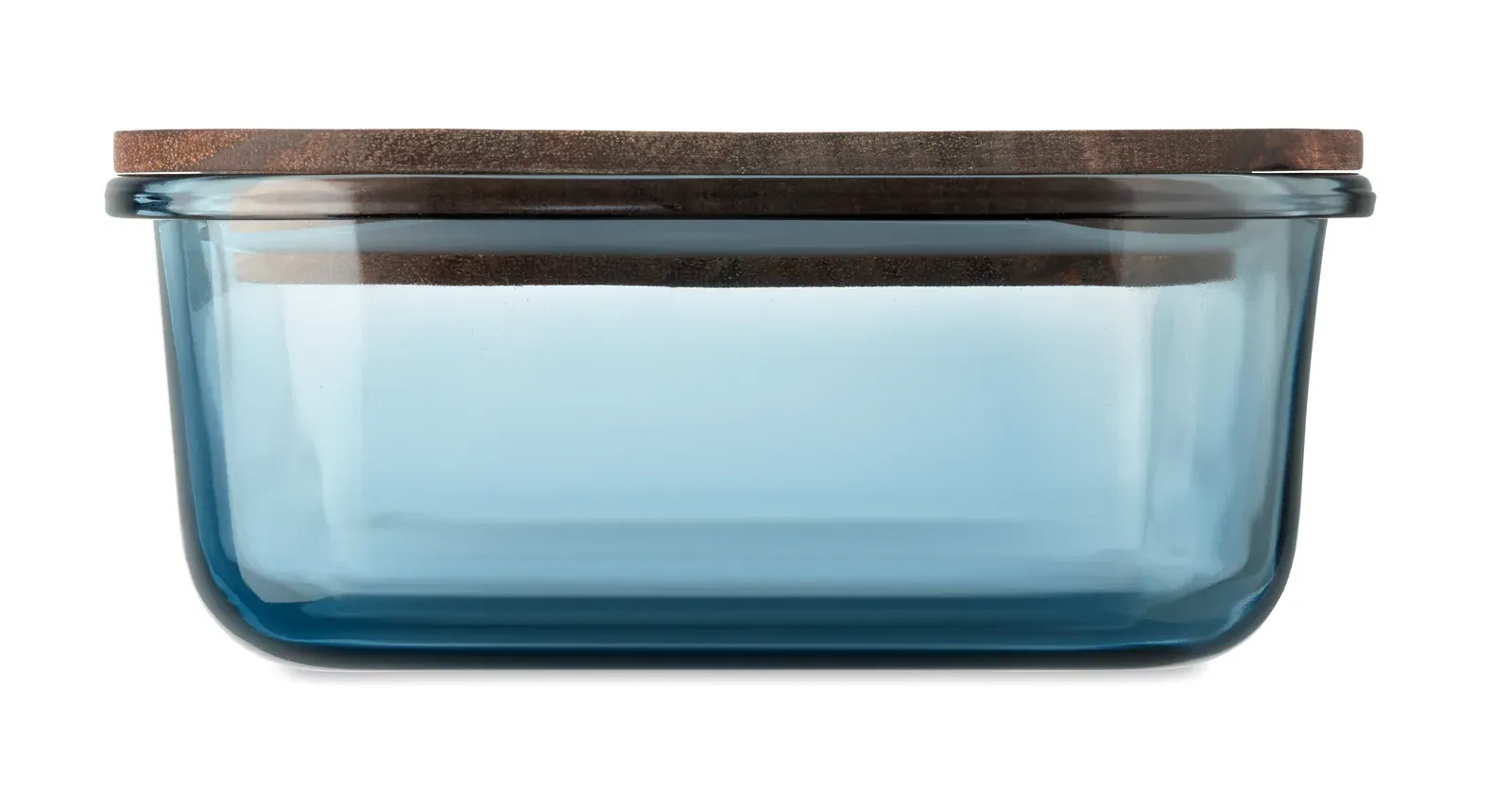 Vitrio Lunch – Lunch Box in Glass with Acacia Wooden Lid and RPET Elastic Band Closure