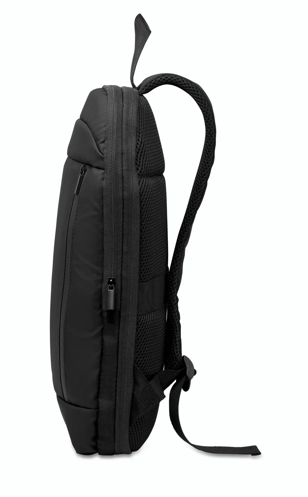 RPET Backpack Xpanda with Zippered Pocket 30X6X44 cm MO2753 Backpack — Black