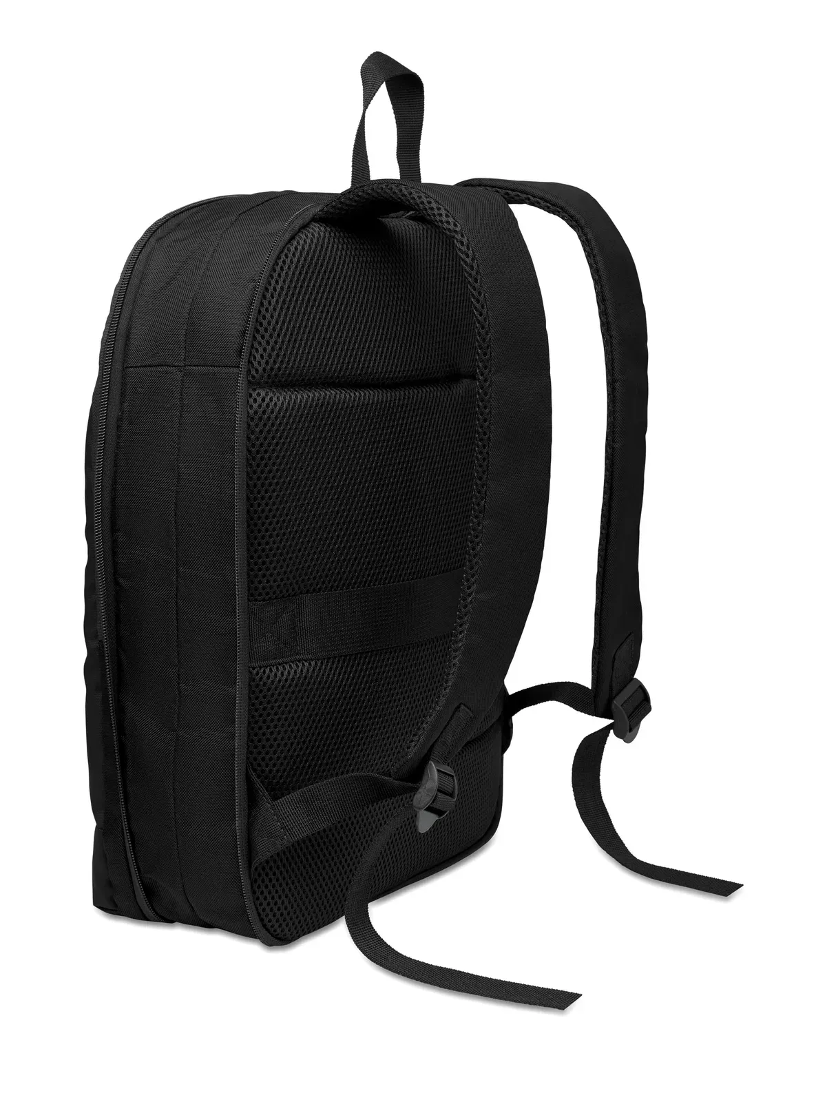 RPET Backpack Xpanda with Zippered Pocket 30X6X44 cm MO2753 Backpack — Black