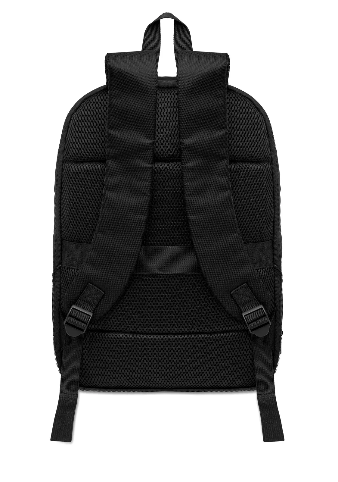 RPET Backpack Xpanda with Zippered Pocket 30X6X44 cm MO2753 Backpack — Black