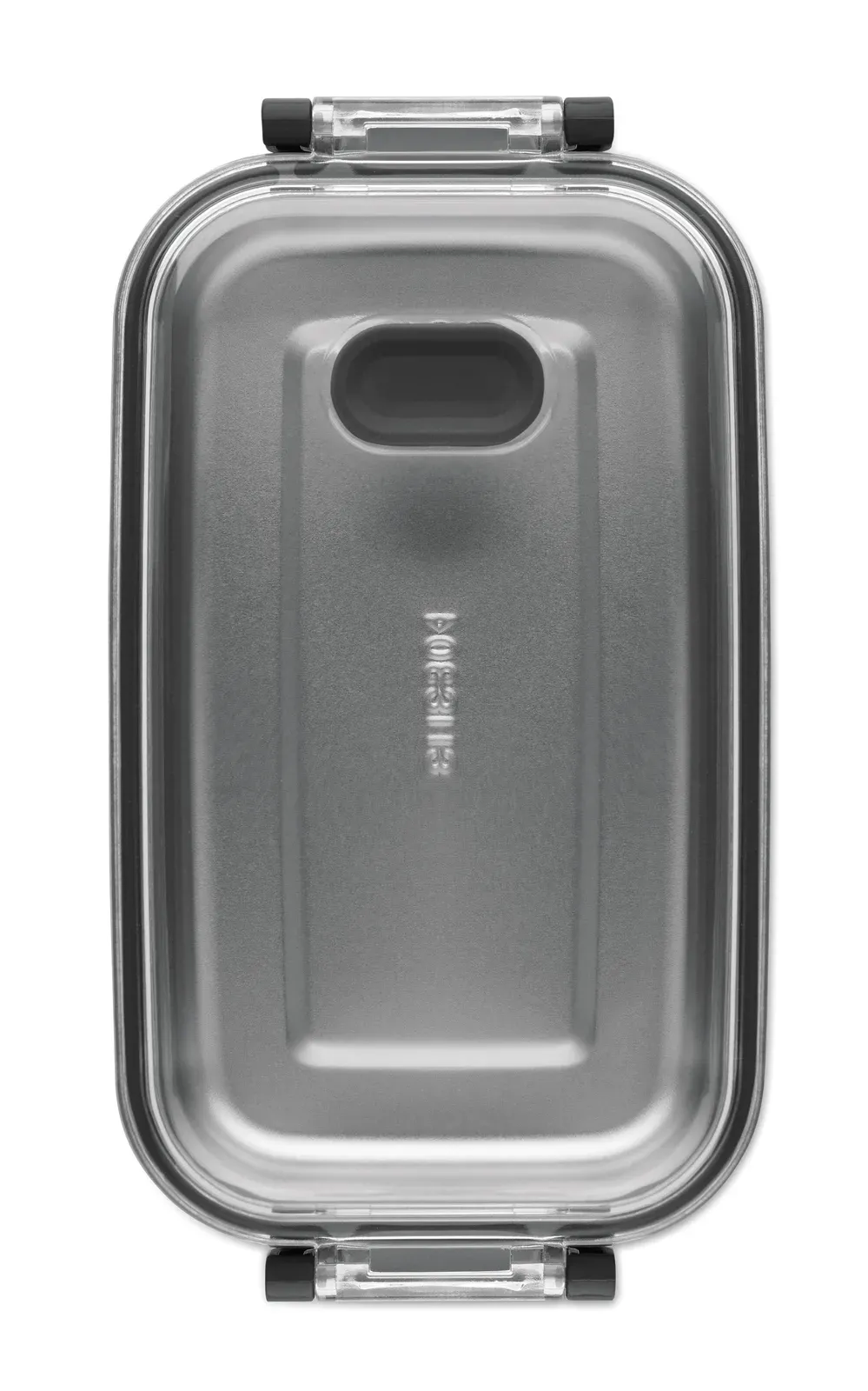 Hoagie – Lunch or Sandwich Box in PP with Bamboo Lid — Black
