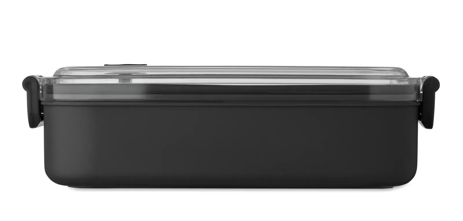 Hoagie – Lunch or Sandwich Box in PP with Bamboo Lid — Black