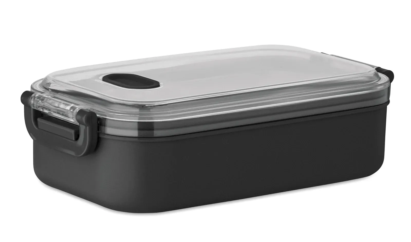 Hoagie – Lunch or Sandwich Box in PP with Bamboo Lid — Black