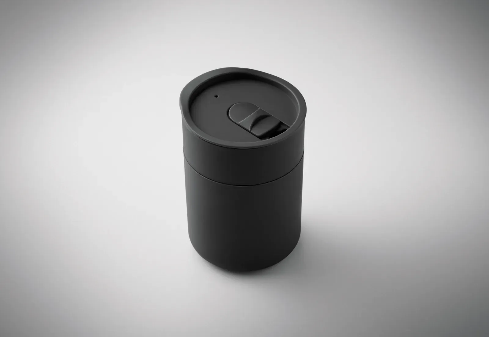 Goblet – PP Tumbler with Silicone Sleeve and PP Sliding Lid — Black