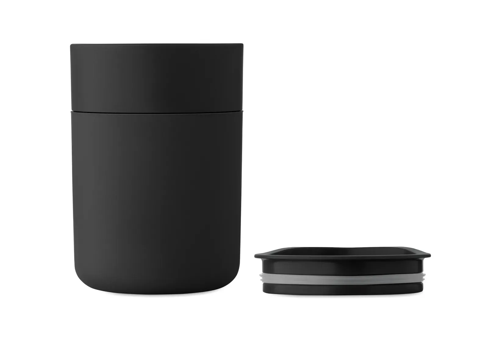 Goblet – PP Tumbler with Silicone Sleeve and PP Sliding Lid — Black