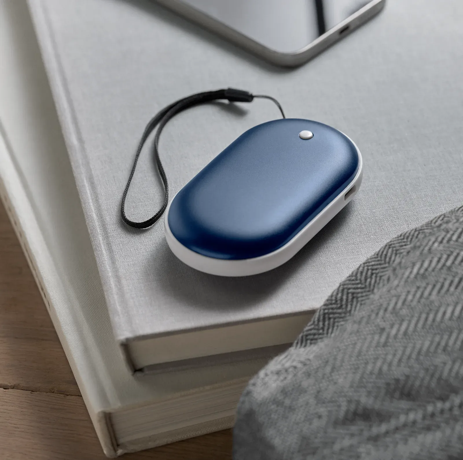 Mukava Aluminium Hand Warmer – 3 Heat Levels & 5000mAh Power Bank — Blue