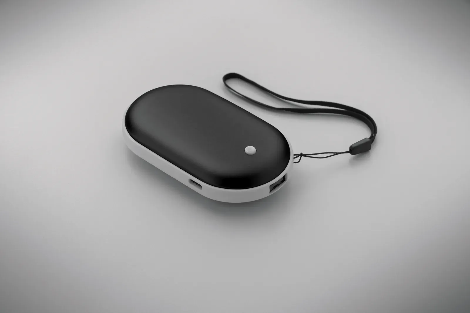 Mukava Aluminium Hand Warmer – 3 Heat Levels & 5000mAh Power Bank — Black