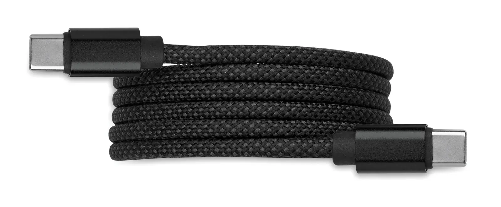 Braid Tangle-Free Magnetic Charging Cable – GRS-Certified RPET — Black