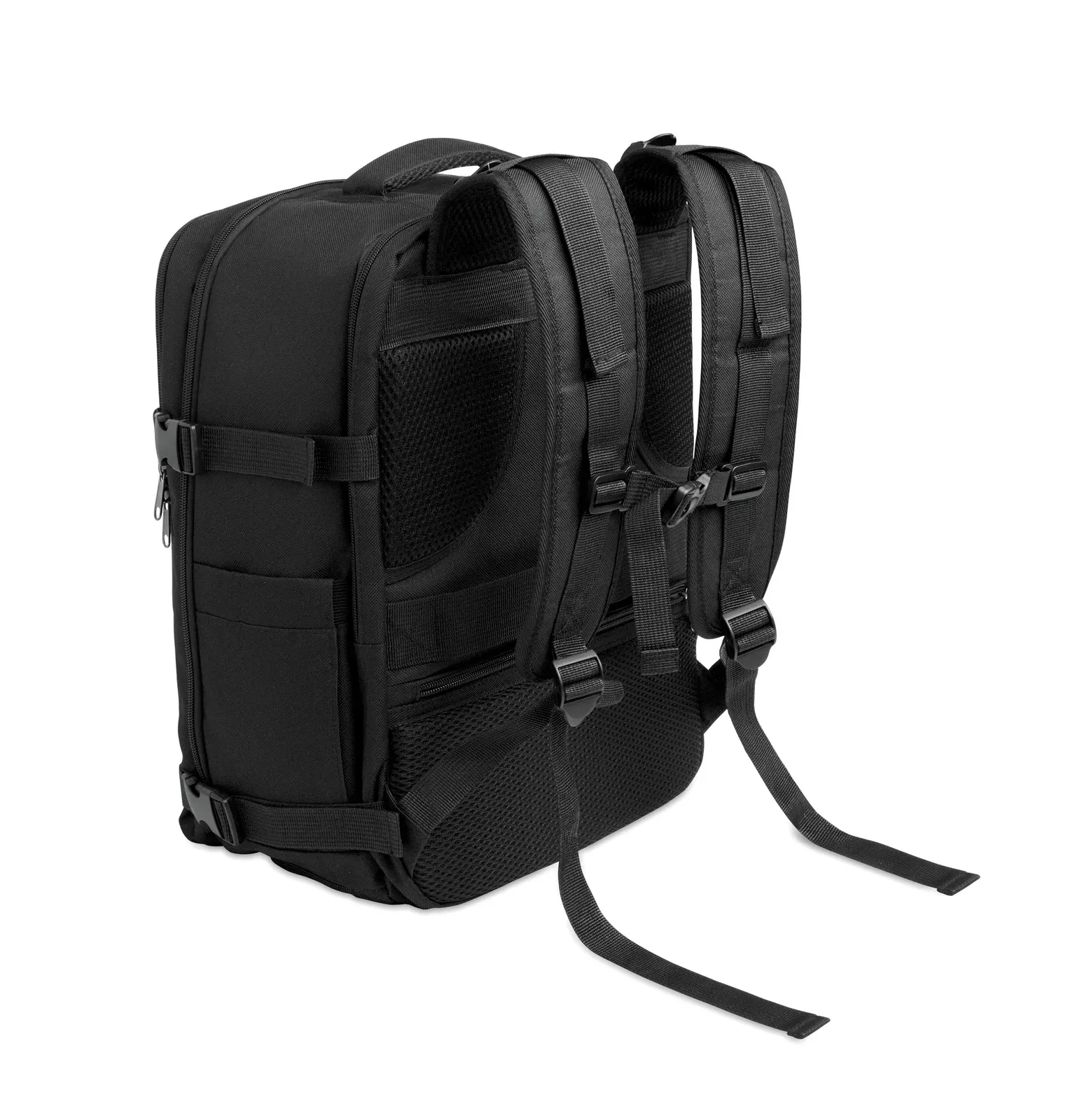 RPET Backpack Flyhigh with Shoe Division 30X20X40 cm MO2784 B2B — Black