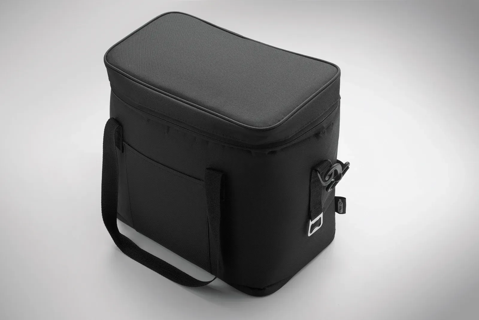 RPET Cooler Bag Gelid with Adjustable Strap 32X19.5X29 cm MO2788 — Black