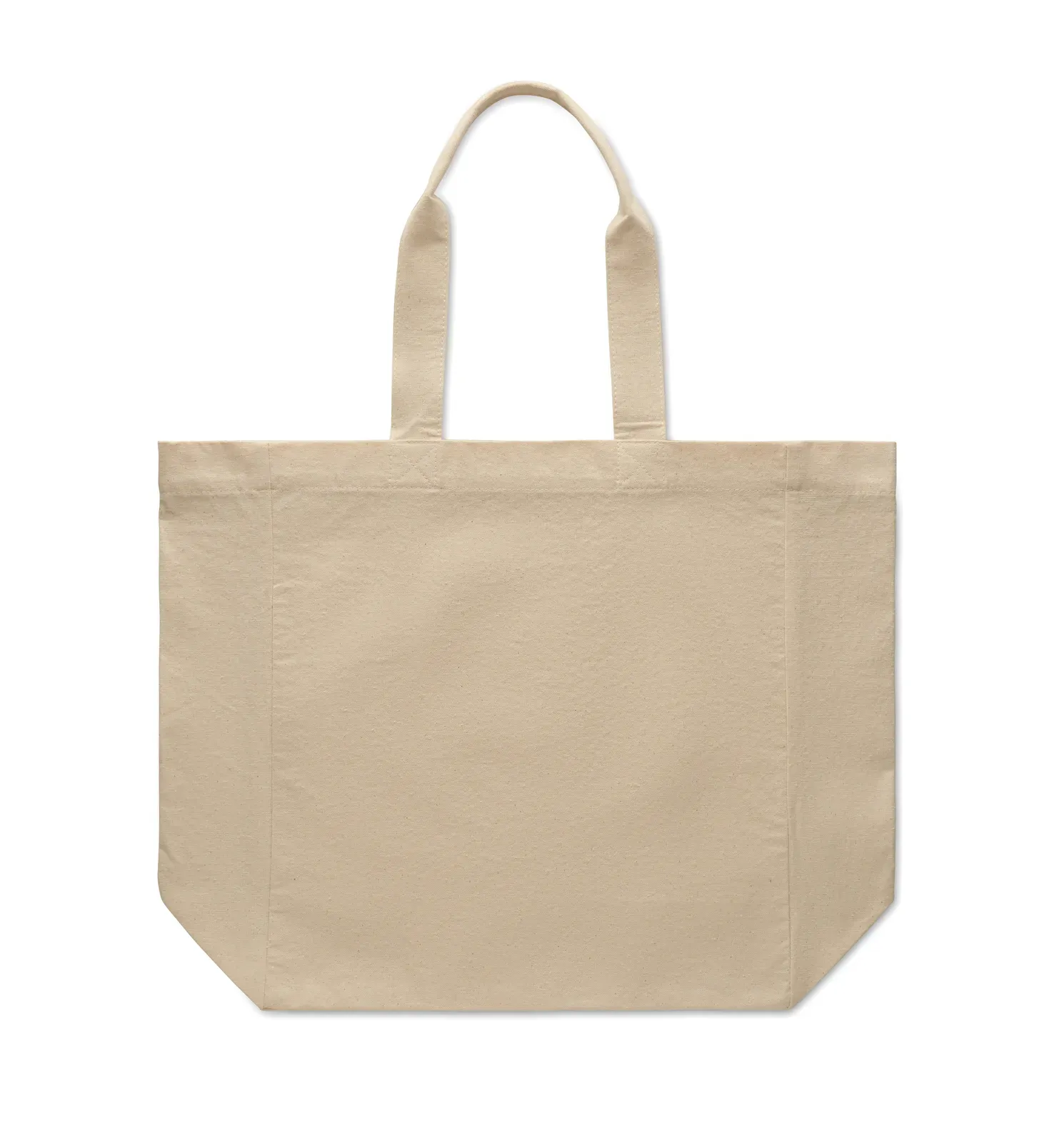 Cotton Shopping Bag Puri with Short Handles 38X15X35 cm MO2790 — Beige