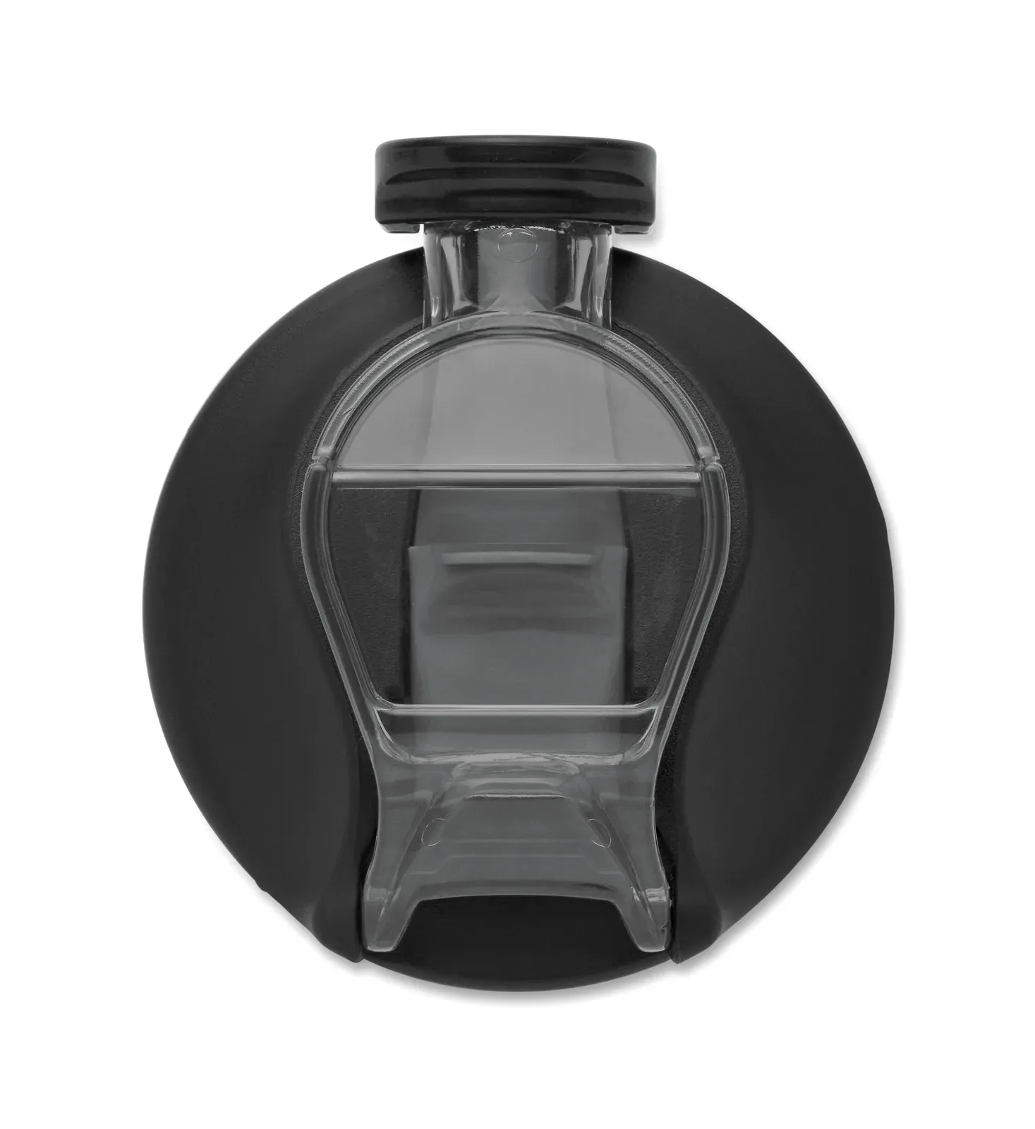Enkel – Motivational Sports Water Bottle in RPET with Integrated Straw, Soft Silicone Mouth Piece — Transparent