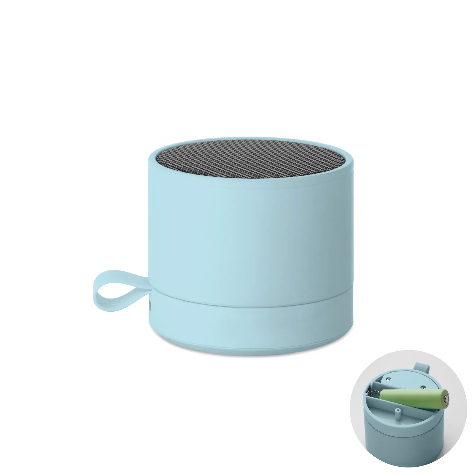 Recar Wireless 5.1 Speaker – Metal Body with Rubber Finish, 3W Sound — Baby Blue